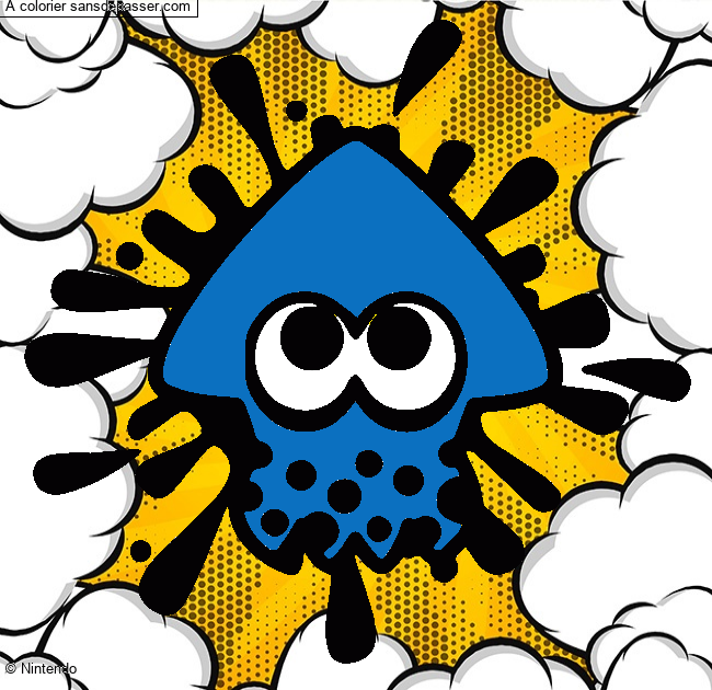 Calamar Splatoon par un invit&eacute;