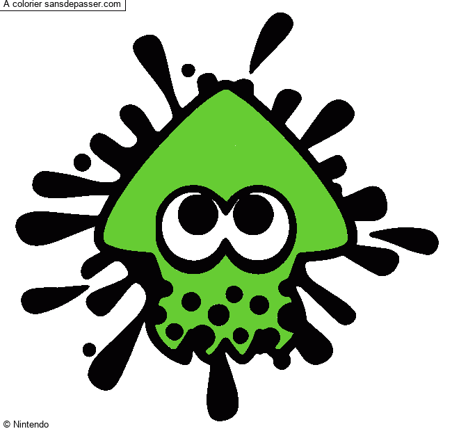 Calamar Splatoon par un invit&eacute;