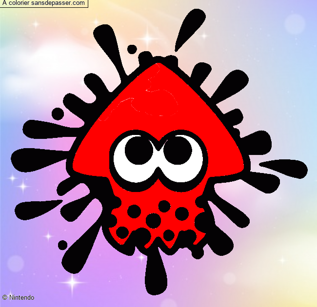 Calamar Splatoon par un invit&eacute;