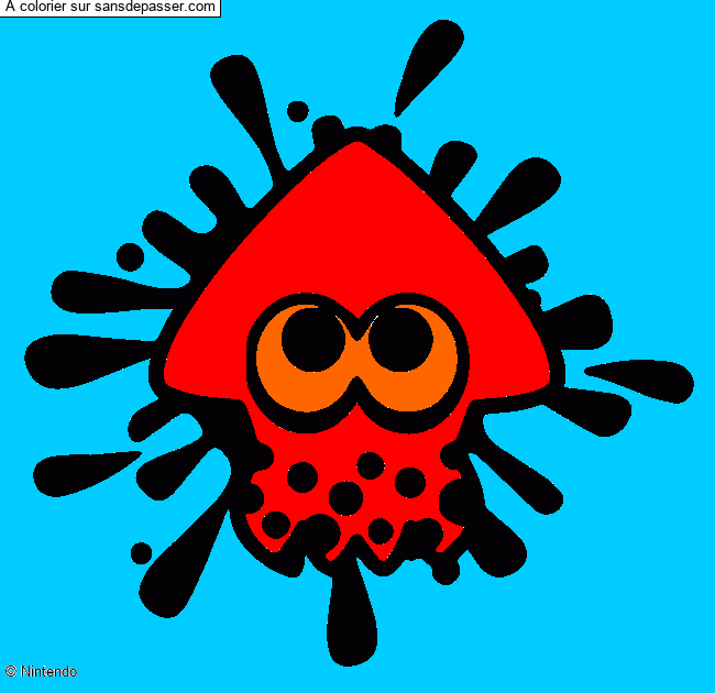 Calamar Splatoon par Matti et Mah&eacute;
