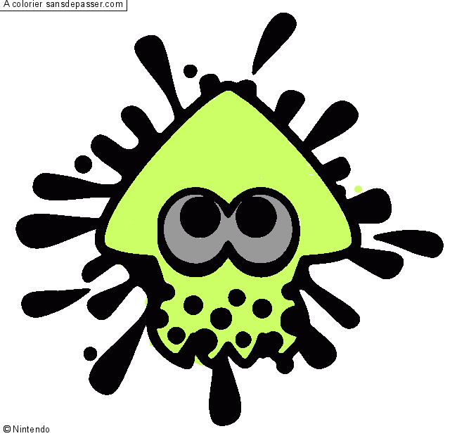 Calamar Splatoon par un invit&eacute;