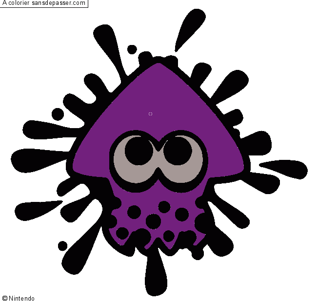 Calamar Splatoon par un invit&eacute;