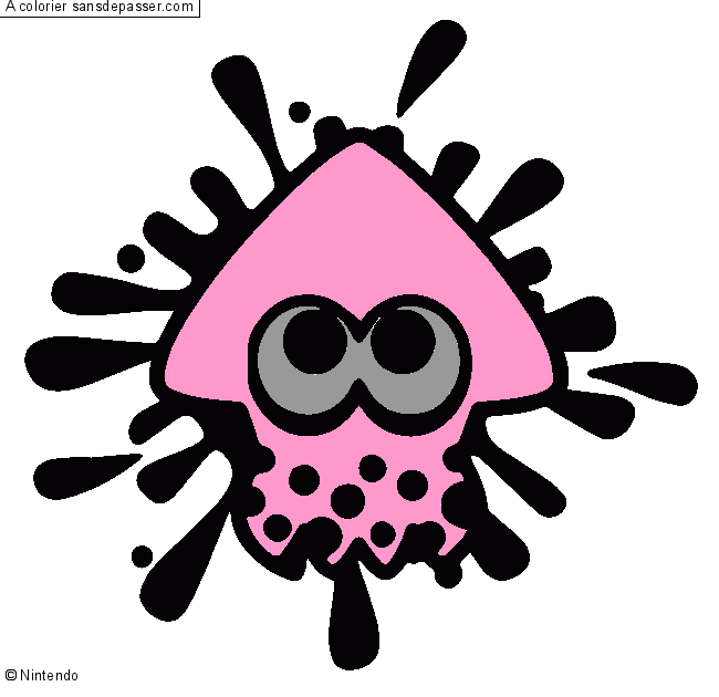 Calamar Splatoon par un invit&eacute;