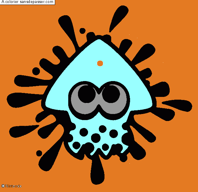 Calamar Splatoon par un invit&eacute;