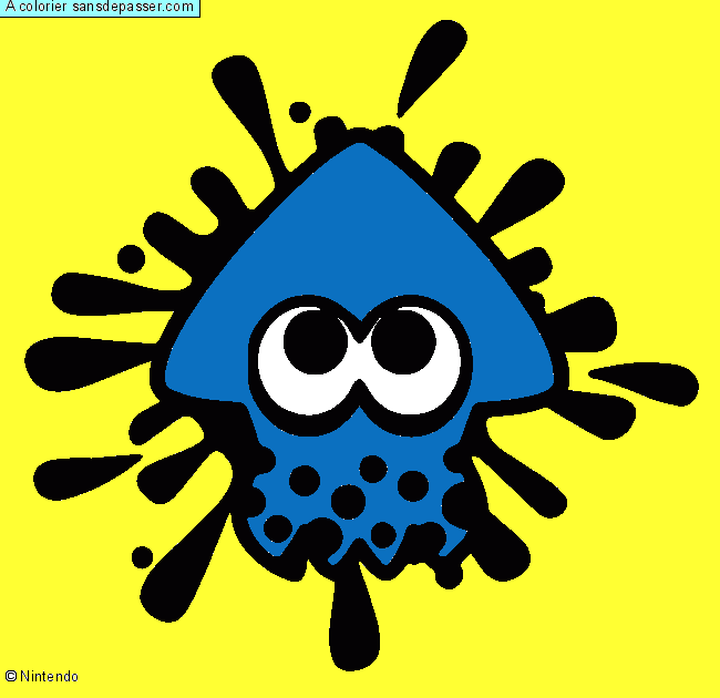 Calamar Splatoon par un invit&eacute;