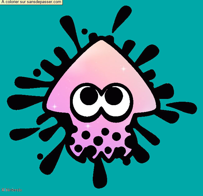 Calamar Splatoon par un invit&eacute;