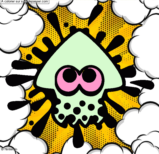 Calamar Splatoon par un invit&eacute;