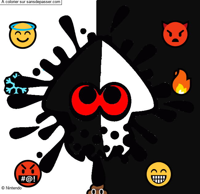 Calamar Splatoon par un invit&eacute;