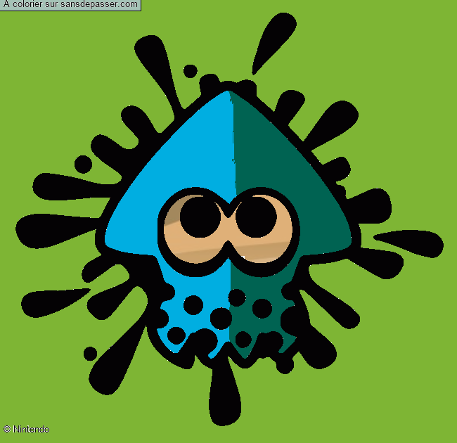 Calamar Splatoon par un invit&eacute;