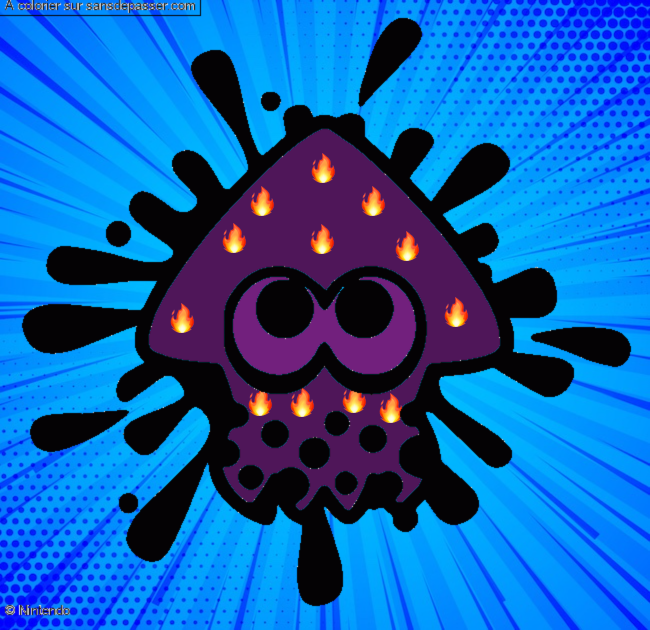 Calamar Splatoon par un invit&eacute;