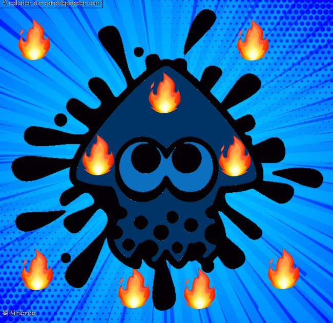 Calamar Splatoon par un invit&eacute;