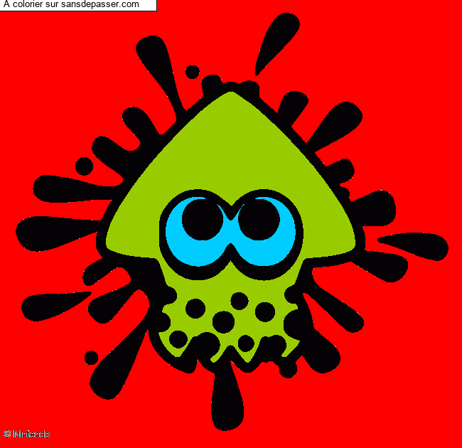 Calamar Splatoon par un invit&eacute;