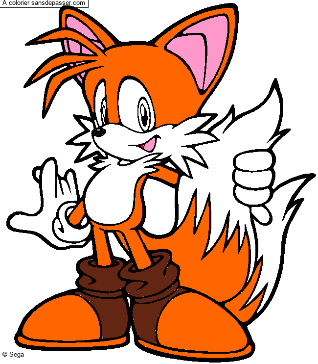 Coloriage Tails