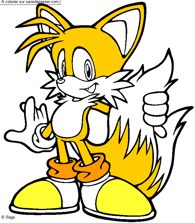 Coloriage Tails