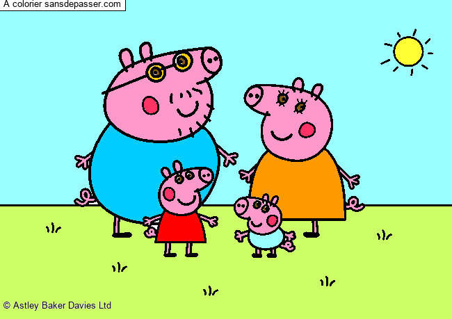 Peppa Pig et sa famille par Daisy La Licorne