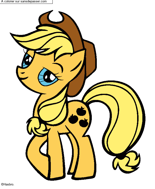 Coloriage Apple Jack par jxst_leonicia