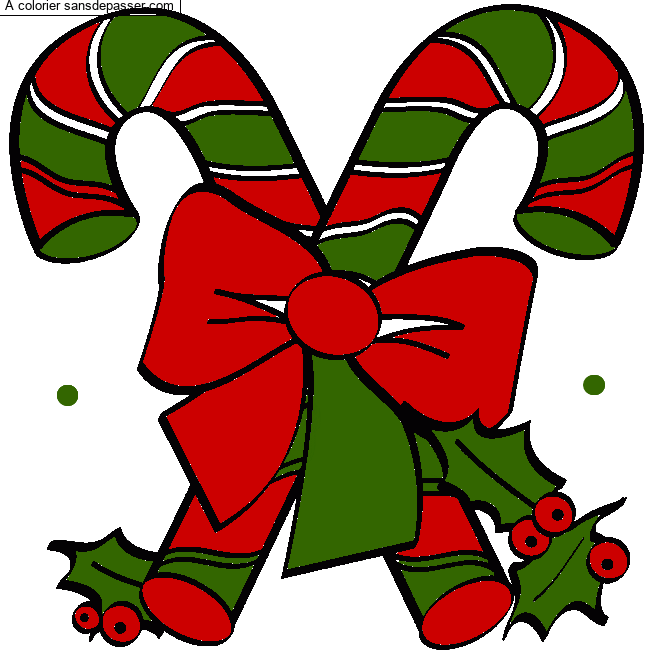 Sucre d'orge de No&euml;l par un invit&eacute;