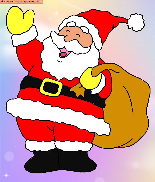 Père Noël et sa hotte par jojocookies