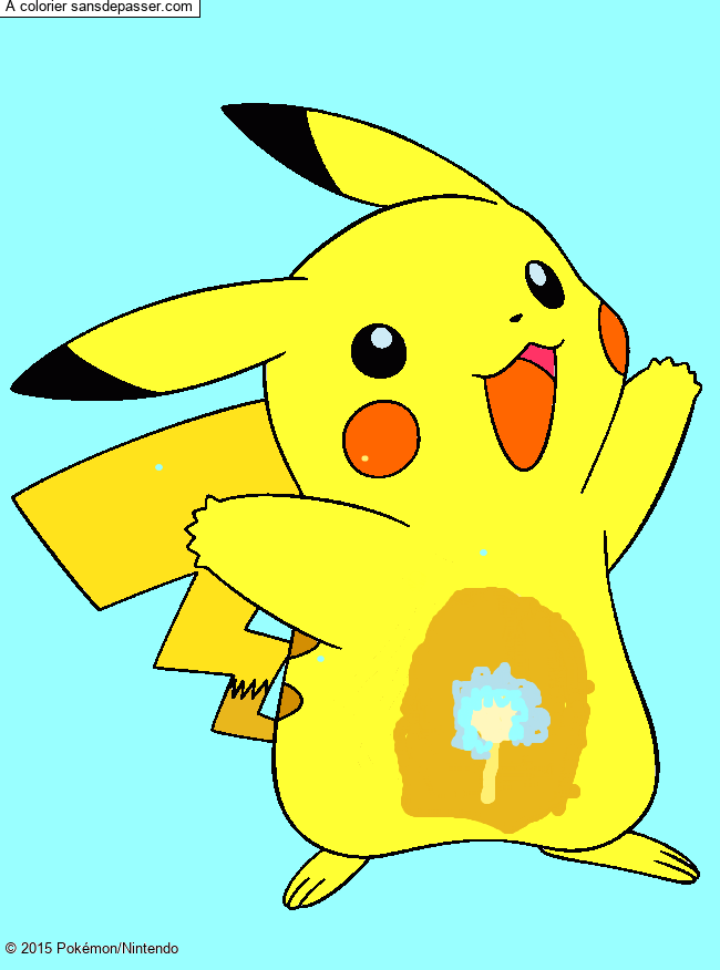 Coloriage Pikachu
