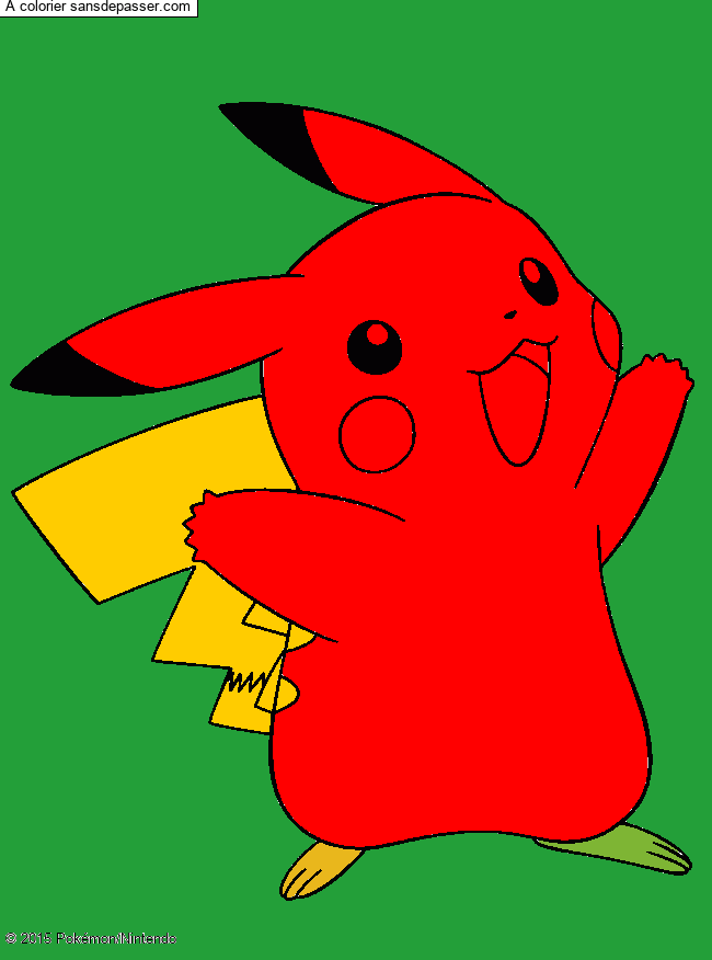 Coloriage Pikachu