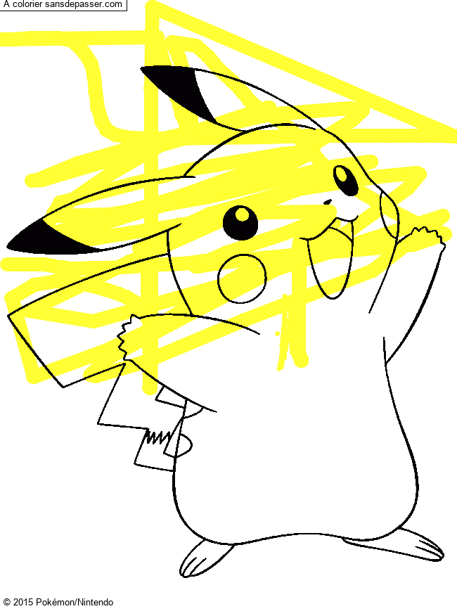 Coloriage Pikachu