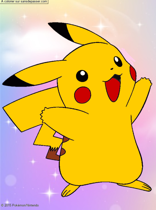 Coloriage Pikachu