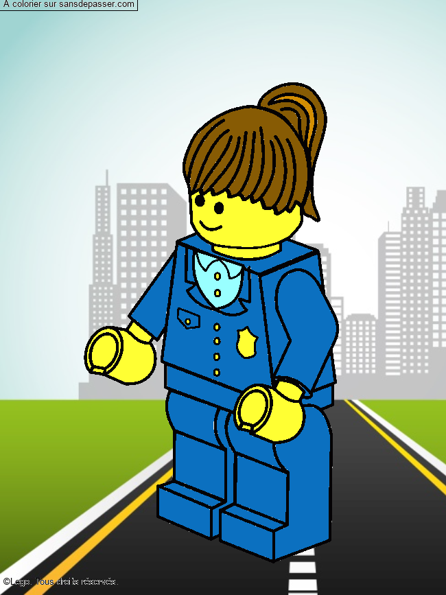 Polici&egrave;re Lego par un invit&eacute;