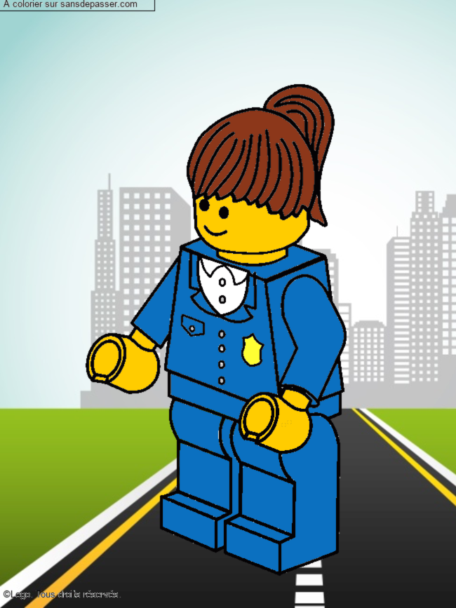 Polici&egrave;re Lego par un invit&eacute;