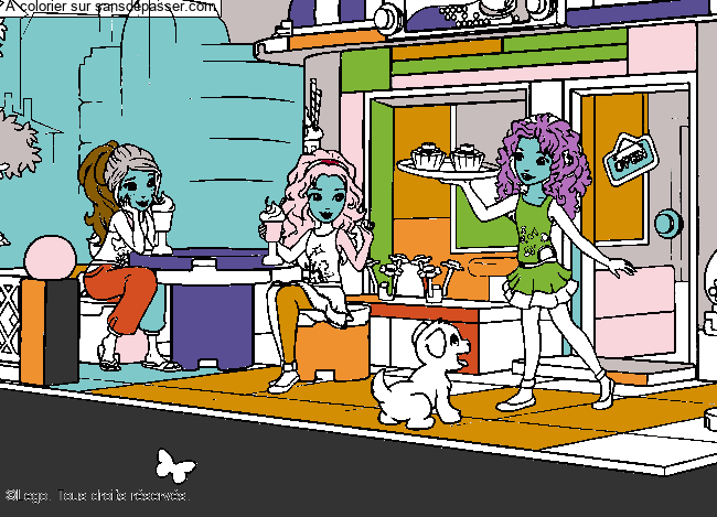 Coloriage Lego Friends par un invit&eacute;
