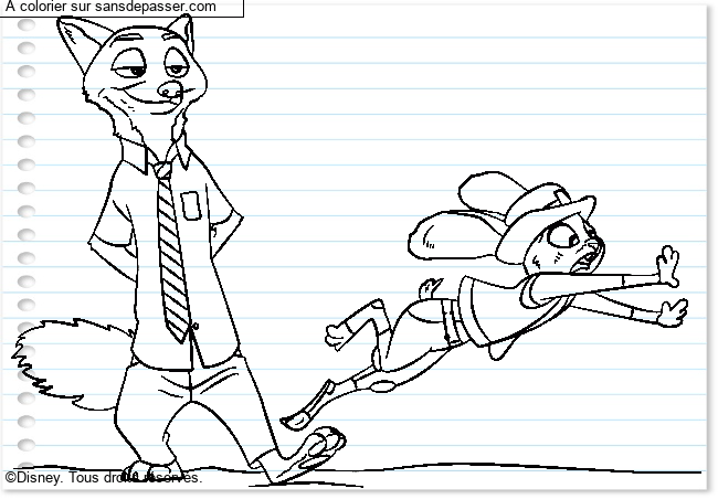 Nick Wilde et Judy Hopps par un invit&eacute;