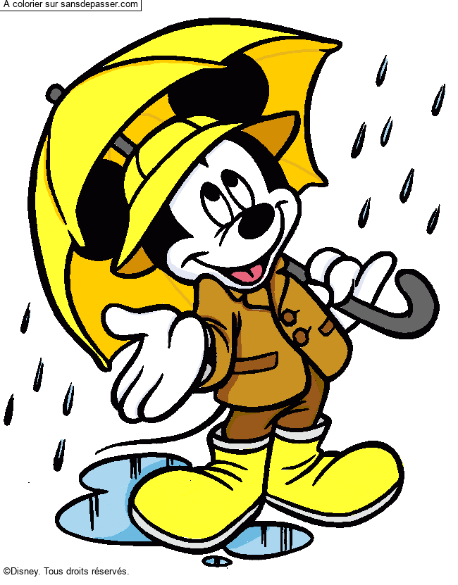 Mickey sous la pluie par un invit&eacute;
