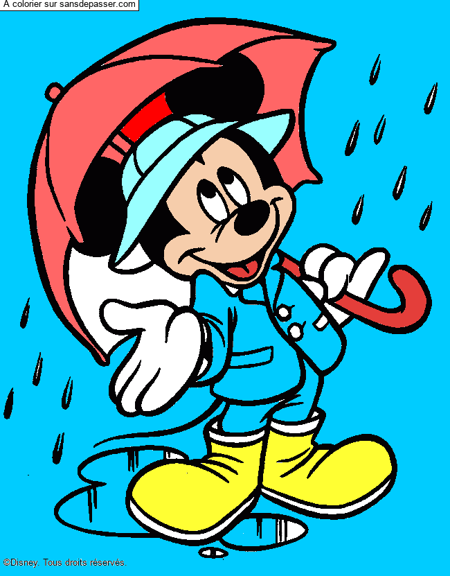 Mickey sous la pluie par un invit&eacute;
