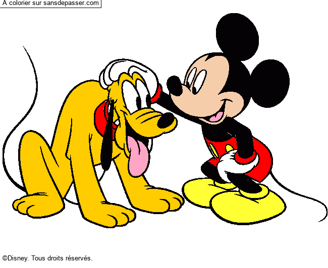 Mickey et Pluto par un invit&eacute;
