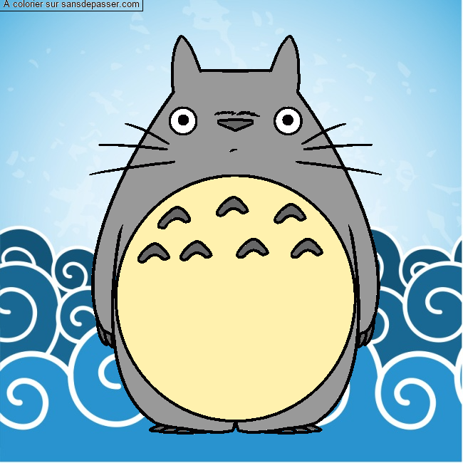 Coloriage Mon voisin Totoro par un invité