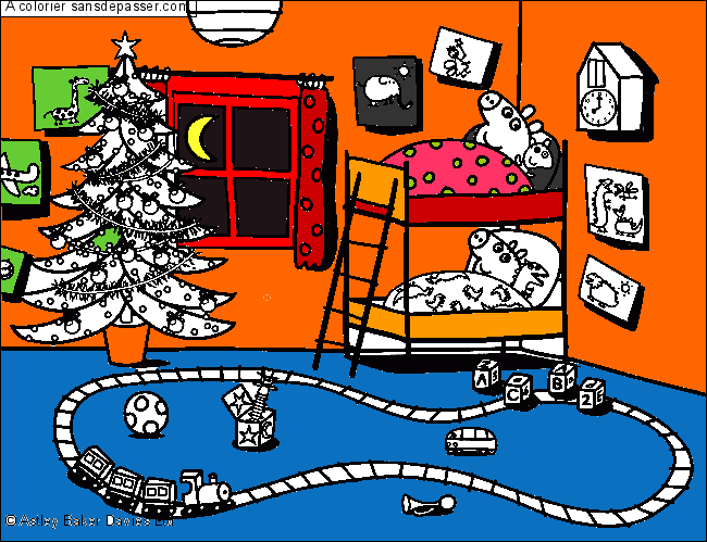 Peppa Pig attend Noël par un invité