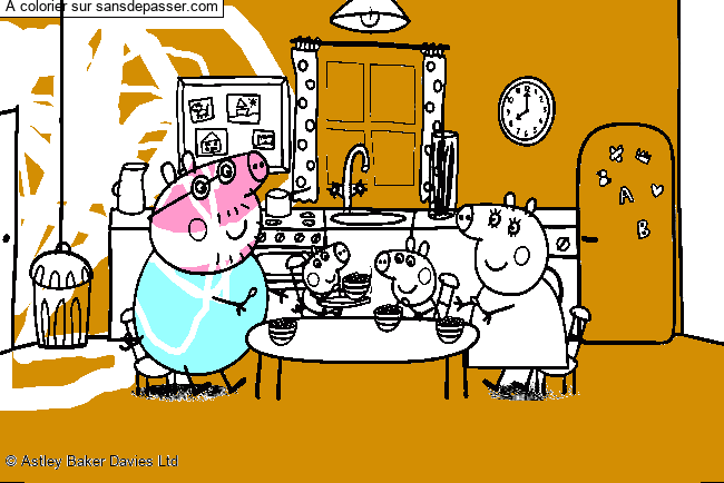 Le petit d&eacute;jeuner de Peppa Pig par un invit&eacute;
