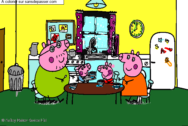 Le petit d&eacute;jeuner de Peppa Pig par un invit&eacute;