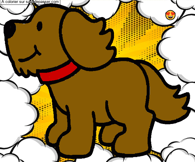 Chien par un invit&eacute;