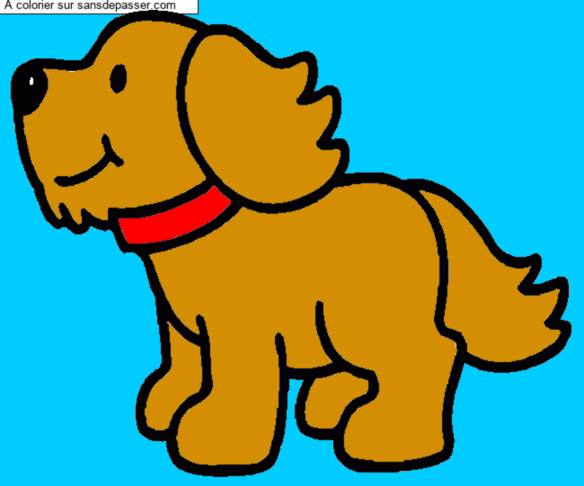Chien par un invit&eacute;