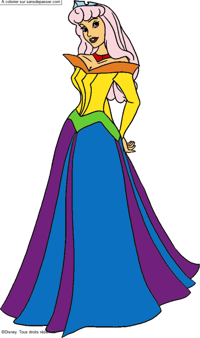 Coloriage Aurore par un invit&eacute;