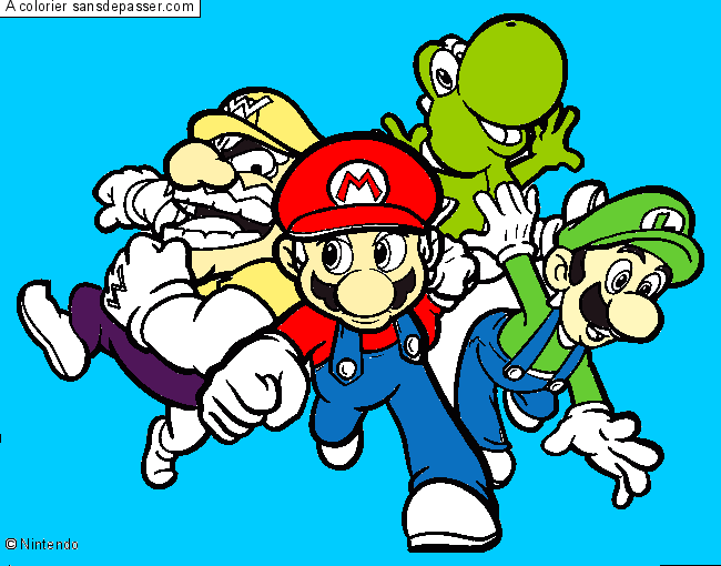 Mario, Luigi, Yoshi et Wario par un invité