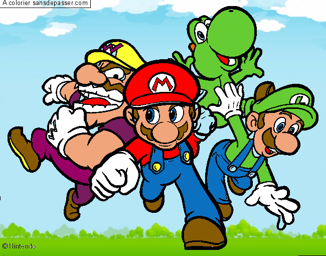 Mario, Luigi, Yoshi et Wario par matcan