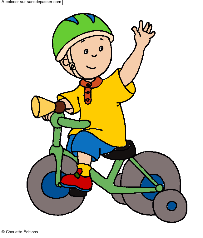 Caillou fait du v&eacute;lo par mezut