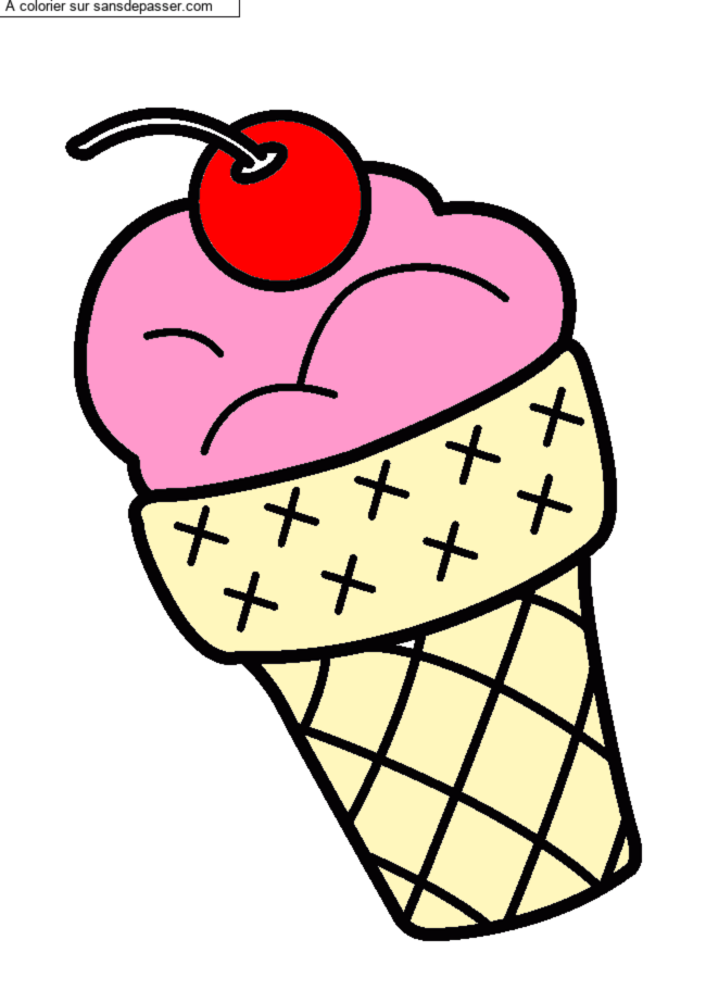 Glace &agrave; la cerise par un invit&eacute;