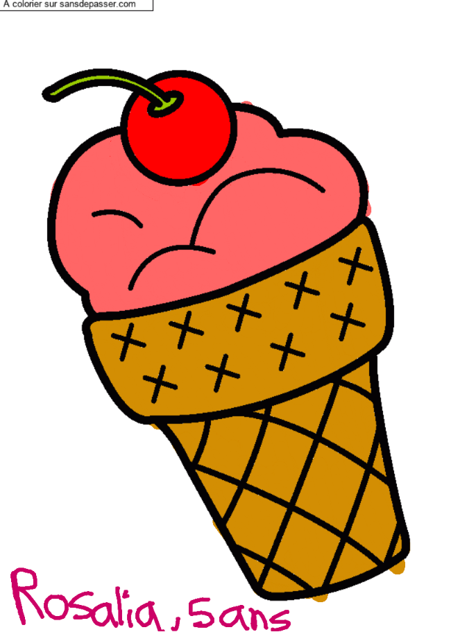Glace &agrave; la cerise par un invit&eacute;