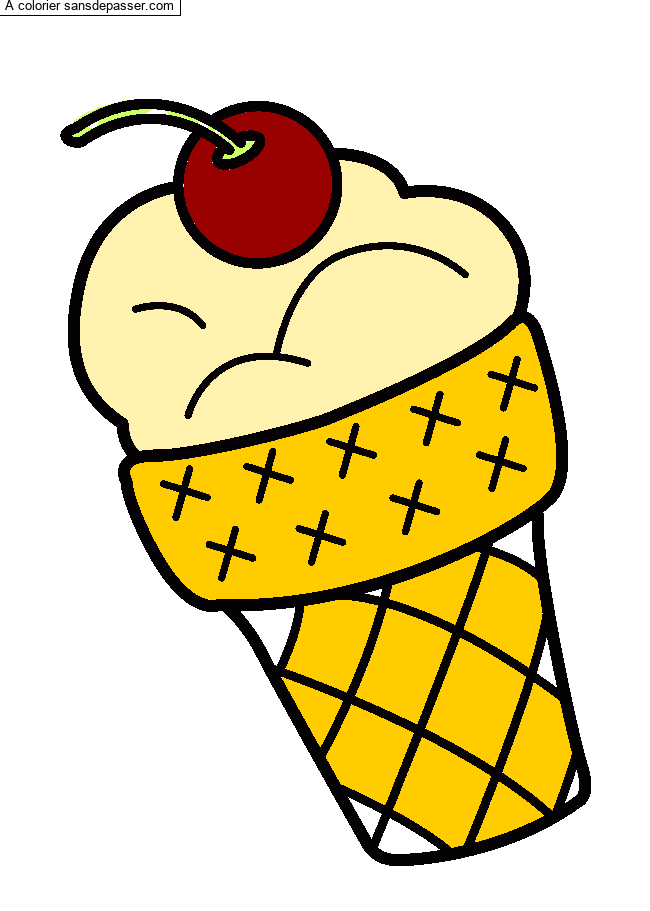 Glace &agrave; la cerise par un invit&eacute;