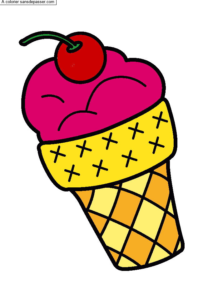 Glace &agrave; la cerise par violette