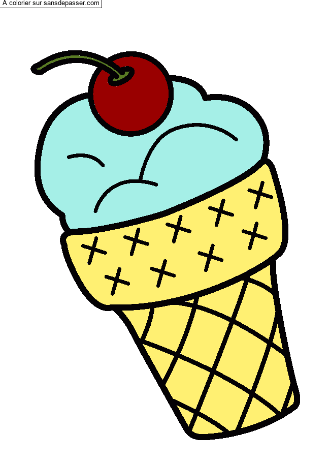Glace &agrave; la cerise par un invit&eacute;