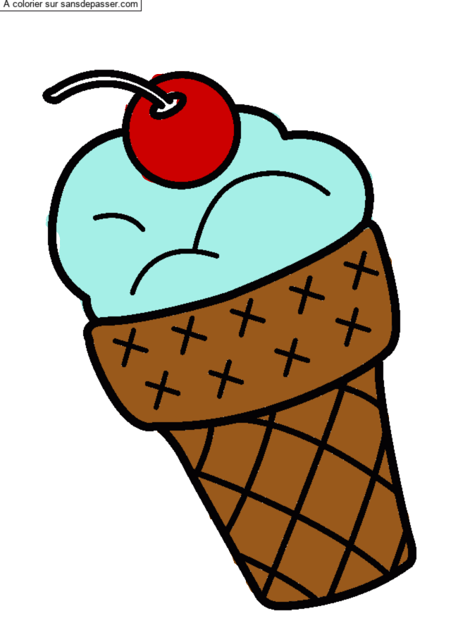 Glace &agrave; la cerise par un invit&eacute;
