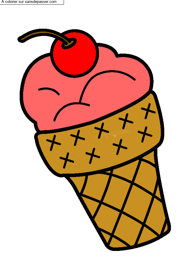 Glace &agrave; la cerise par un invit&eacute;